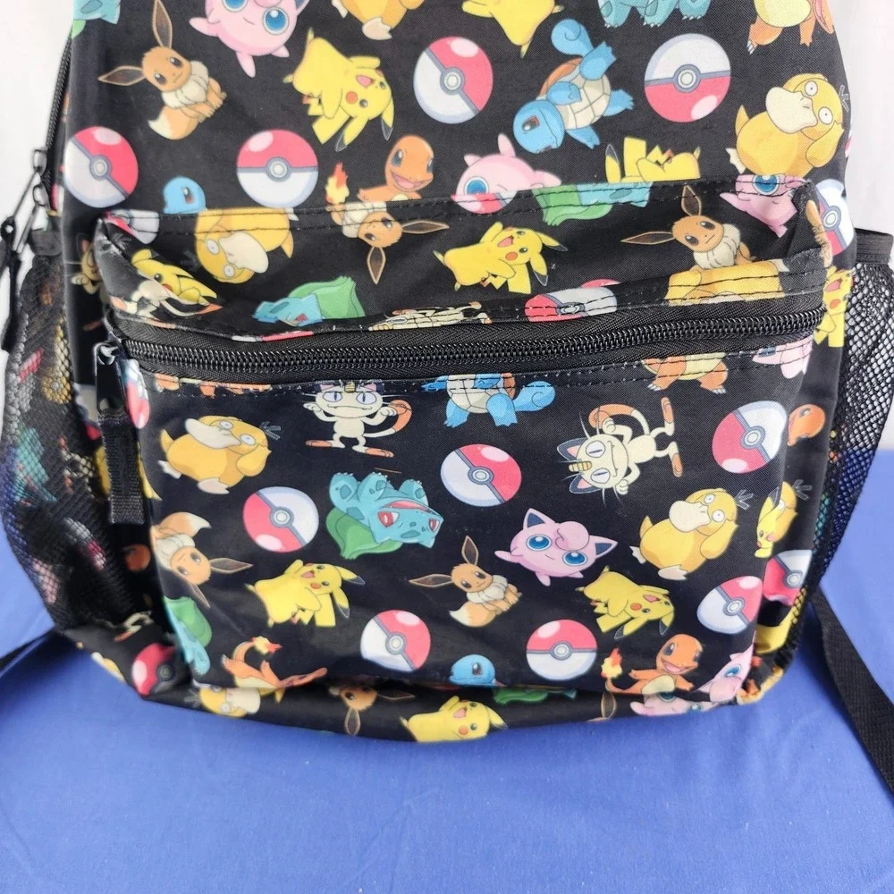 Bioworld‎ Pokemon Kanto Kids Black Backpack Charizard Starters Water Pouches